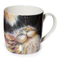 Kim Haskins Regenbogen Cat Tasse aus Porzellan 300ml