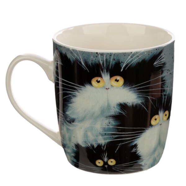 Kim Haskins porcelain cat mug 300ml
