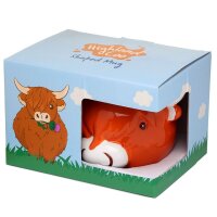 Highland Coo cow-shaped mug made of dolomite ceramic 560ml