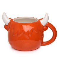 Highland Coo cow-shaped mug made of dolomite ceramic 560ml