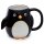 Huddle penguin-shaped handle mug made of dolomite ceramic 540ml.