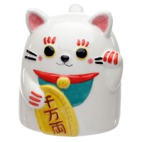 Maneki Neko Glückskatze Umgedrehter Becher aus...