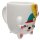 Maneki Neko Lucky Cat Upside Down Cup made of dolomite ceramic
