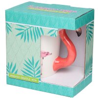 Flamingo geformter Henkel Tasse aus Dolomit-Keramik
