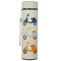 Scooter Edelstahl wiederverwendbare Thermo Isolier- Edestahl Trinkflasche mit Digital Thermometer 450ml