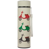 Scooter Edelstahl wiederverwendbare Thermo Isolier- Edestahl Trinkflasche mit Digital Thermometer 450ml
