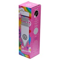 Volkswagen Bulli VW Bus T1 Summer Love wiederverwendbare Thermo Isolier- Edestahl Trinkflasche mit Digital Thermometer 450ml