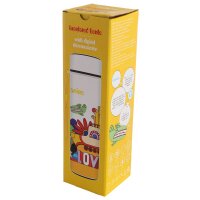 Yellow Submarine wiederverwendbare Thermo Isolier- Edestahl Trinkflasche mit Digital Thermometer 450ml