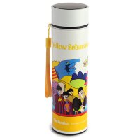 Yellow Submarine wiederverwendbare Thermo Isolier- Edestahl Trinkflasche mit Digital Thermometer 450ml