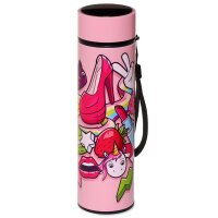 Sweet Teen Einhorn wiederverwendbare Thermo Isolier- Edestahl Trinkflasche mit Digital Thermometer 450ml