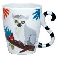 Lemur Spirit of the Night Schwanz geformter Henkel Tasse...
