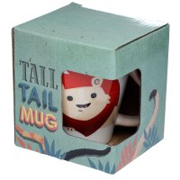 Lion Zooniverse tail-shaped handle porcelain cup