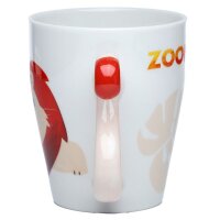 Lion Zooniverse tail-shaped handle porcelain cup