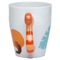 Red Panda Zooniverse tail-shaped handle porcelain mug