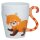 Red Panda Zooniverse tail-shaped handle porcelain mug
