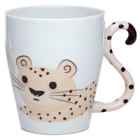 Gepard Zooniverse Schwanz geformter Henkel Tasse aus...