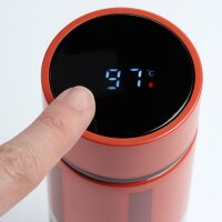 Minecraft TNT wiederverwendbare Thermo Isolier- Edestahl Trinkflasche mit Digital Thermometer 450ml