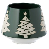 Christmas tree, stoneware mug - green 400ml
