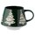 Christmas tree, stoneware mug - green 400ml