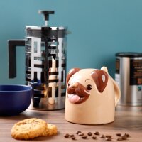Mopps der Mops Hund Umgedrehter Becher aus...