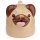 Mopps the Pug Dog Upside-Down Mug made of Dolomite Ceramic 590ml