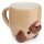 Mopps the Pug Dog Upside-Down Mug made of Dolomite Ceramic 590ml