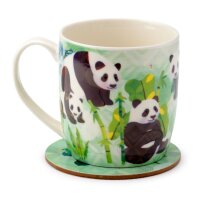 Panda Kingdom Panda Mug & Coaster Set 300ml