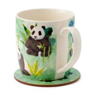 Panda Kingdom Panda Mug & Coaster Set 300ml