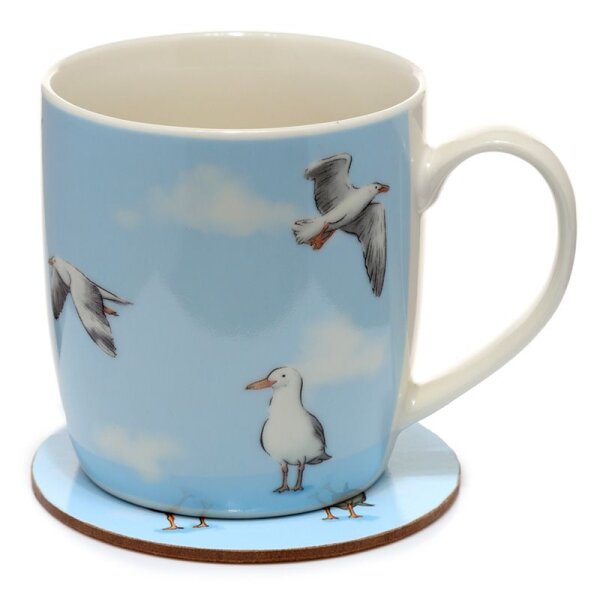 Seagull & Buoy Mug & Coaster Set 300ml