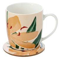 Florens Hesperantha Tasse & Untersetzer Set 300ml
