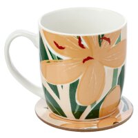Florens Hesperantha Tasse & Untersetzer Set 300ml