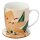 Florens Hesperantha Tasse & Untersetzer Set 300ml