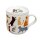 Feline Fine Katzen Tasse & Untersetzer Set
