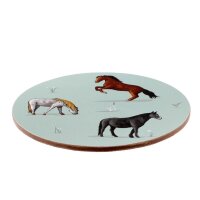 Willow Farm Pferde Tasse & Untersetzer Set