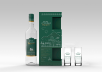 OUZO DIMINO 40% vol. 700ml in a gift set.