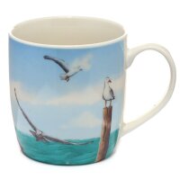 Möwe und Boje Tasse aus Porzellan 300ml