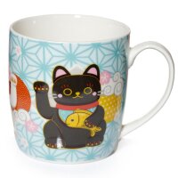 Maneki Neko Glückskatze Tasse aus Porzellan 350ml