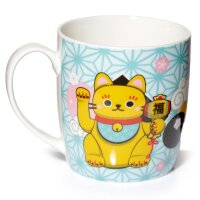 Maneki Neko Lucky Cat Porcelain Mug 350ml