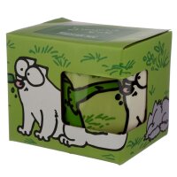 Simons Cat Katze grüne Tasse aus Porzellan 300ml
