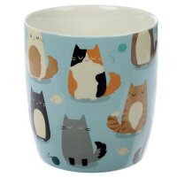 Feline Fine Spruch Katze Porzellan Tasse 300ml