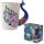 Peacock-shaped handle cup made of ceramic, 300ml