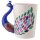 Peacock-shaped handle cup made of ceramic, 300ml