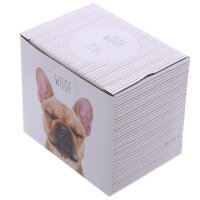WOOF Französische Bulldogge Porzellan Tasse 300ml