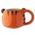 Adoramals Keramik Tiger Kopf Tasse