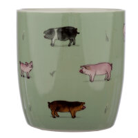 Porcelain mug - pig farm school