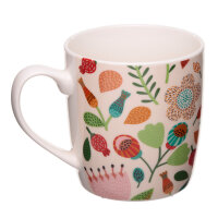 New China Porzellan Becher Herbst Blumenmuster